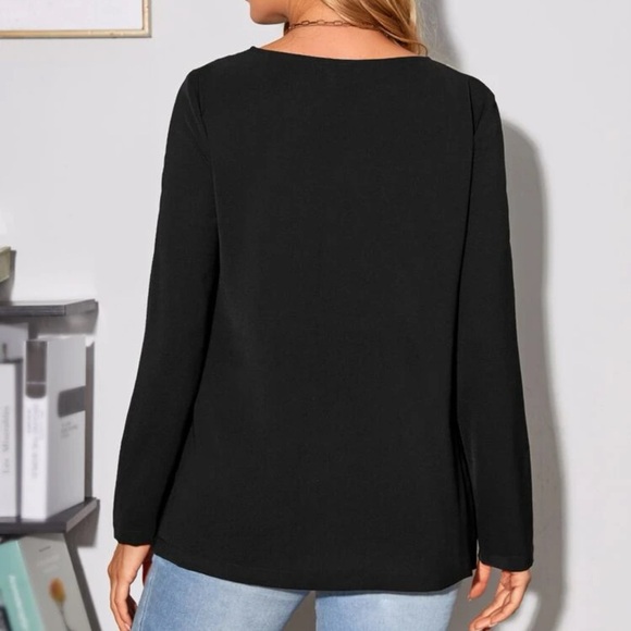 Black Maternity Top - Picture 2 of 4